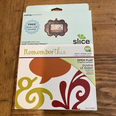 Slice Making Memories REMEMBER THIS Design Card Making Scrapbooking New - Image 1 of 3