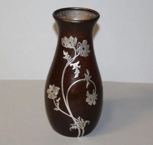 Arts & Crafts Blumenvase - Heintz - Sterling auf Bronze - Bild 1 von 6