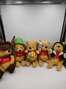 Disney Set de 5 Mini Bolsa de Frijoles Winnie the Pooh Peluche 8" Con Etiquetas - Imagen 1 de 11