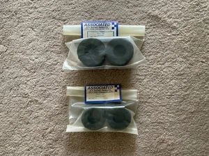 Vintage Team Associated RC12 Front Tires Soft Donuts 3651s Rear Tires 3611 - Picture 1 of 2