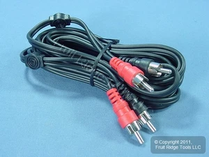 Leviton 12 ft Audio Stereo Video Transfer Patch Cable RCA Plug Shielded C5451-12 - Picture 1 of 4