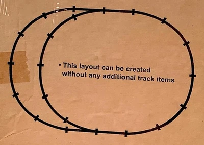 Bachmann Escala HO Negro EZ-Track 65” X 38” Doble Ovalado - 2 Interruptores Manuales - NUEVO Foto 1 de 4