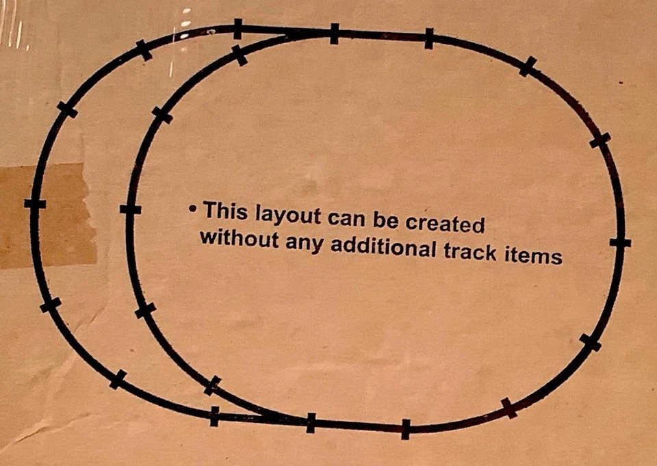 Bachmann Escala HO Negro EZ-Track 65” X 38” Doble Ovalado - 2 Interruptores Manuales - NUEVO Foto 1 de 4