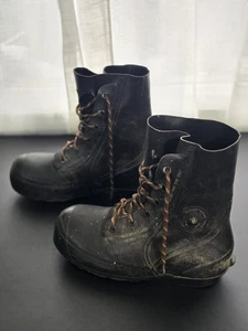 Vintage BATA 1980 Military Cold Weather Rubber Mickey Mouse Boots Men’s 11 R - Picture 1 of 21