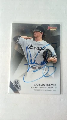 CARSON FULMER 2015 Bowman's Best ROOKIE Auto White Sox RC - Imagem 1 de 2