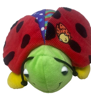 Brinquedo de pelúcia macio joaninha livro história bebê desenvolvimento dobras - Imagem 1 de 4