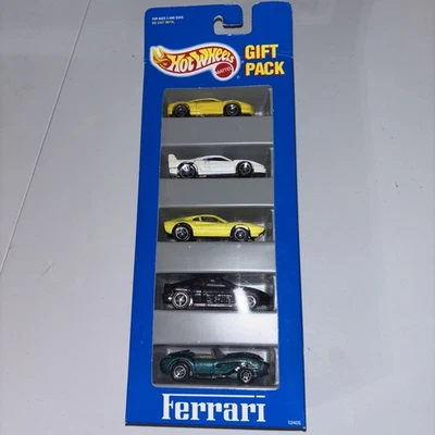 Hot Wheels Ferrari 1993 paquete de regalo de 5 autos 12405 F40 Testarossa 250 308 348 sellado Foto 1 de 4