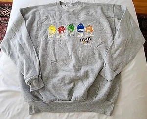 M&M's World New York Gray XL Mens Sweatshirt NEW - Picture 1 of 4