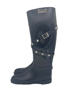 JIMMY CHOO Sonstige Regenstiefel 37 blk Stern Nieten lang gebraucht - Bild 1 von 5