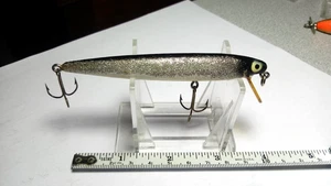 HEDDON "WOOD COBRA" 4", SIL/GLITZER SEITEN, BLK. BK,KNOCHEN,BAUCH,, EXC.cir.50-60er Jahre - Bild 1 von 5