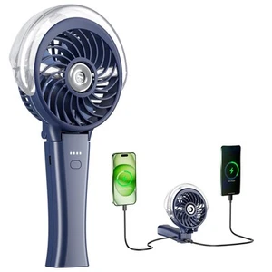 4000mAh Upgraded Handheld Misting Fan, 50ml Water Tank, Rechargeable Personal... - Picture 1 of 7