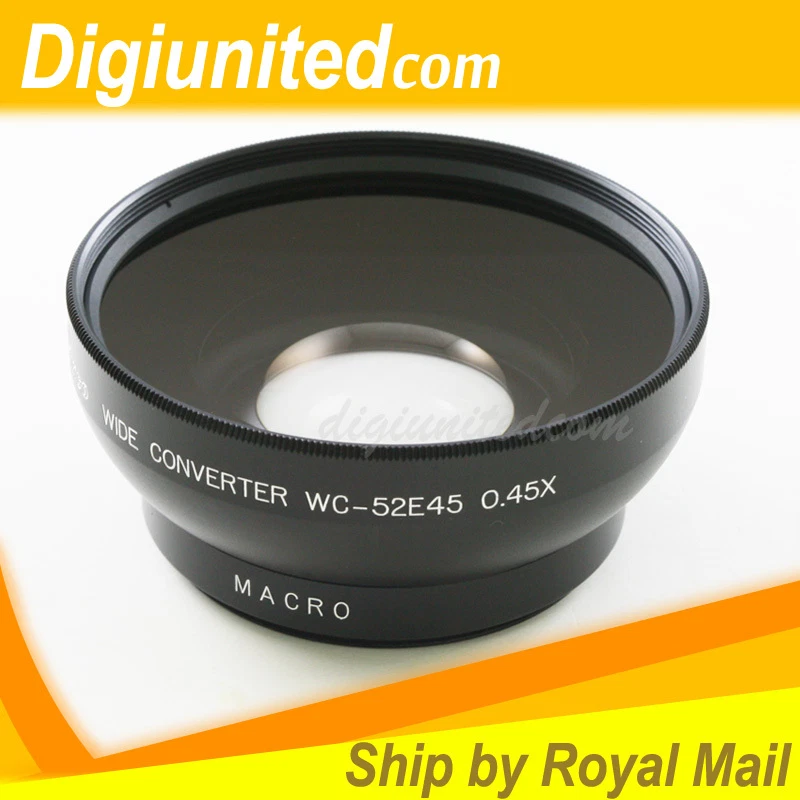 PIXCO 52 mm 52mm 0.45x Wide Angle Camera Lens Converter + Macro with 67mm front - Image 1 of 1