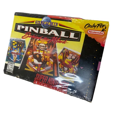 Super Pinball: Behind the Mask Super Nintendo SNES FACTORY SEALED Box Damage - Image 1 of 4