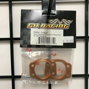Golden Horizons Aluminum Spacer 4 Degree for Rear Hub HPI Baja 5B Orange 02664 - Bild 1 von 1