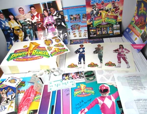 Mighty Morphin Power Rangers offizielle Fan Club Box 1994 Inhalt Saban Lot Vintage Y - Bild 1 von 19