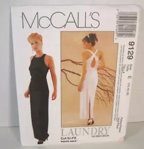 McCall's Laundry by Shelli Segal 9129 Back Keyhole Dress Misses 14-18 Pattern UC - Picture 1 of 2