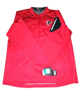 Nike Alpha Fly Rush Half Zip Atlanta Falcons NFL Jacket Onfield Jacket Red Sz XL - Picture 1 of 8