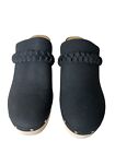 J Crew Suede Wooden Heel Black Studded Clogs Sz 10 $158 NWOB!