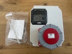 PCE 63 Amp 415V RCD Commando Socket 3 Phase+N+E 5 Pin - Picture 1 of 6