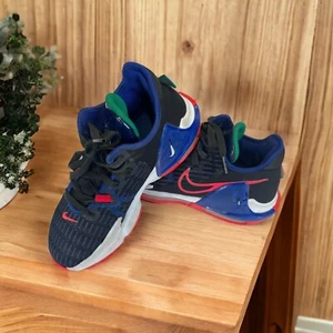 Nike Lebron WitnessRed-Blue Black YouthKids RubberSole Shoes Siren 6Y DD0423-005 - Picture 1 of 11