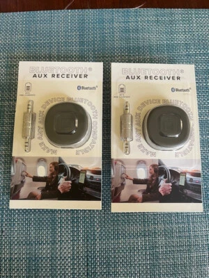 Lot (2) Vivitar Bluetooth AUX Receiver 3.5mm Male-to-male USB-C Charging *NEW - Image 1 of 4