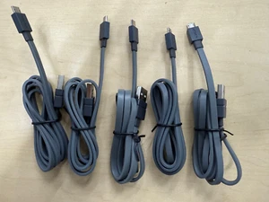 5X OEM Ventev Flat Micro USB Cable 3ft Bulk (5 Cables) - Picture 1 of 2