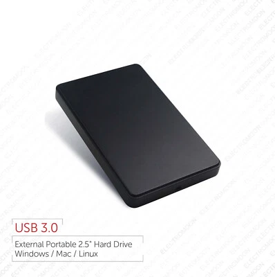 External 2.5" Portable USB Hard Drive 120GB 160GB 250GB 320GB 500GB 750GB 1TB  - Image 1 of 2