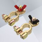 1 Pair Positive and Nagative Car Battery Terminal Clamp Clip Brass Connector