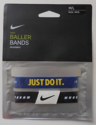 Nike Baller Bands Racer Blue/Yellow/Black/White M/L One Pair - Image 1 of 4