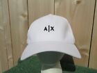 Armani Exchange Ax White Small Logo Snapback Baseball Hat Cap
