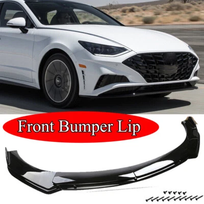 For Hyundai Sonata 1989-2010 Front Bumper Lip Splitter Chin Spoiler Glossy Black - Изображение 1 из 4