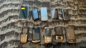 Job Lot 152 - 10x Untested Mixed Samsung Faulty Mobile Phones Spares Repairs - Imagen 1 de 2