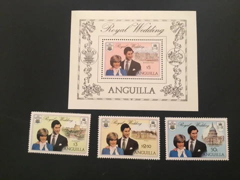 ICOLLECTZONE  Anguilla 444-447 VF NH Cover