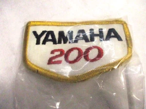 Yamaha 200 TW200 RD200 CS3 CS5 DT200 &More NOS Jacket Vest Hat Patch 3 1/2"x 2" - Picture 1 of 3