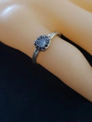 Vinatge Lucky 品牌人造石头波西米亚声明戒指 尺寸 7 青铜古董黄金 — 第 1/4 张图片