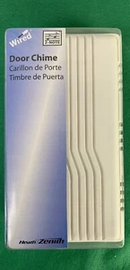 Timbre de puerta Heath-Zenith Basic Series con cable de 2 notas (blanco) modelo 96/M-B nuevo - Imagen 1 de 4