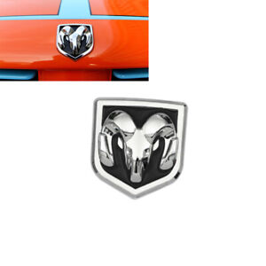 Pour Dodge Ram voiture emblème métal alliage autocollant noir argent