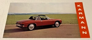 Brochure Publicitaire PORSCHE 914 KARMANN - Non Daté - En Français - Bel Etat. - Picture 1 of 3