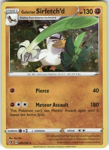 Galarian Sirfetch'd Holo Rare SWSH02: Rebel Clash 095/192 LP - Picture 1 of 2