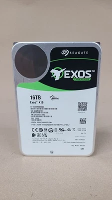 Seagate Exos X16 ST16000NM002G 3.5" 16TB 7.2K 12Gb/s SAS HDD Drive PN:2KH203-003 - Image 1 of 4