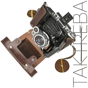 Camera 6x9cm Moskva-4 MOCKBA-4 Folding Rangefinder w/Case, Spool, Cable KMZ 1956 - Picture 1 of 17