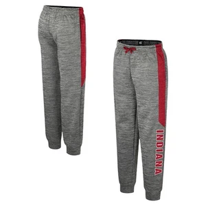 Youth Colosseum Heather Gray Indiana Hoosiers Fleece Pants - Picture 1 of 3