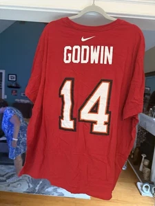 Nike Tampa Bay Buccaneers #14 Chris Godwin Jersey Shirt Red Size 3XL - Picture 1 of 3