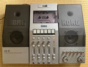 Korg CR-4 Multi-track 4 Track Cassette Tape Recorder MTR Speaker Used Tested - Picture 1 of 10