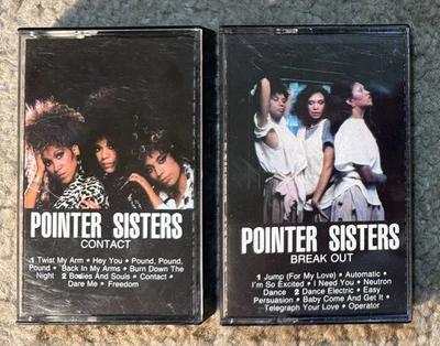 Pointer Sisters Lot of 2 Cassettes - Break Out & Contact - Excellent Condition - Image 1 of 2