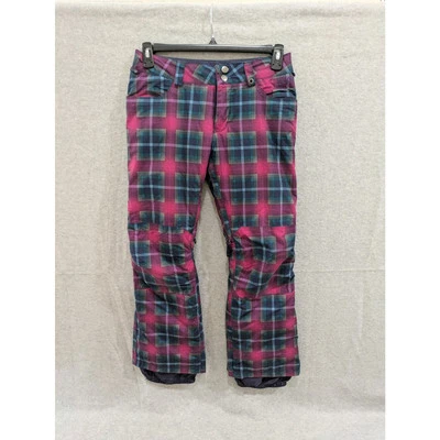 Pantalones de nieve Burton WB Society para mujer XS a cuadros púrpura impermeables esquí invierno pantalones Foto 1 de 4