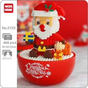 Merry Christmas Santa Claus Doll Tumbler Mini Diamond Blocks Bricks Building Toy - Picture 1 of 7