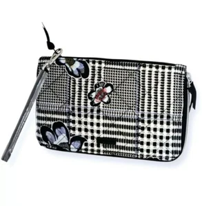 Vera Bradley RFID Wristlet Purse On The Go in Bedford Plaid Twill New - Picture 1 of 5