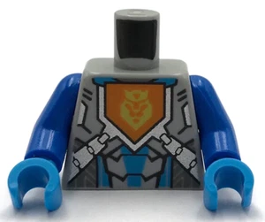 Lego New Light Bluish Gray Minifig Torso Nexo Knights Armor Castle Next Knight - Picture 1 of 1