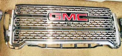 Rejilla GMC SIERRA DENALI HD 2500 2020-2023 OEM con cámara, faros no inc. Foto 1 de 4